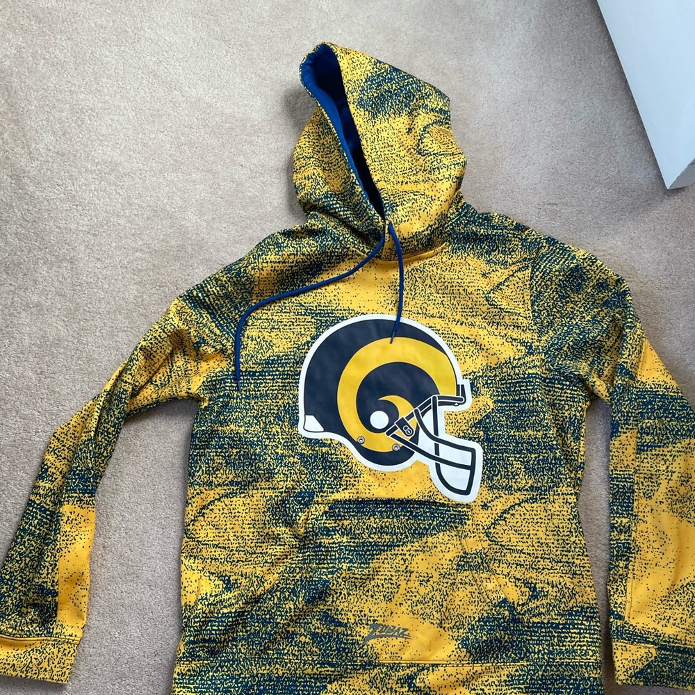 Zubaz Los Angeles Rams Hoodie - Mens size adult S - perfect condition. Kangaroo